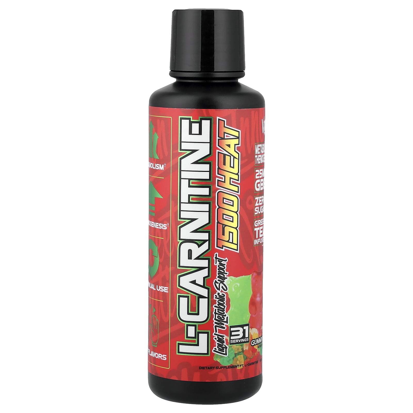l carnitine red meat VMI Sports L-Carnitine 1500 Heat Stimulant Free Thermogenic Metabolic  Support & Fat Loss for Men & Women | 1500mg L-Carnitine | Convenient Liquid  (Gummy Bear)