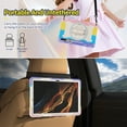 thumbnail image 3 of 3in1 Rotating Stand Case for Samsung Galaxy Tab S9+ 12.4 inch SM-X810 with Hand/Shoulder Strap, Shockproof Rugged, Pink, 3 of 7