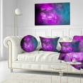 thumbnail image 3 of Designart Purple Blue Starry Fractal Sky - Abstract Throw Pillow - 12x20, 3 of 5