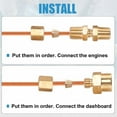 thumbnail image 3 of Manomètre de Pression d'Huile pour Conduite, Tube de Manomètre de Pression d'Huile Résistant à la Chaleur et Résistant, Ductilité Haute Température avec Raccords NPT de 1/8 1/4 Po pour Camions, 3 of 7