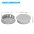 thumbnail image 2 of Uxcell Hole Plugs Plastic, Screw Bumper Hole Plug Flush Snap Type Round Hole Cover Caps for Holes Cabinet Furniture Kitchen Gray 1.5", 2 of 7