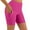 Hot Pink, variant on ZyeKqe Plus Size Shorts for Women Workout Seamless High Waist Soft Belly Control Running Athletic Shorts with Pockets