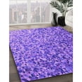 thumbnail image 3 of Ahgly Company Tapis d'Intérieur Lavable en Machine Carré Transitionnel Heliotrope Violet, 3 Pieds Carré, 3 of 7