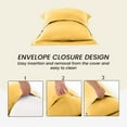 thumbnail image 4 of 600 Thread Count Egyptian Cotton 2-Piece Pillow Sham Set with Flanged Border, Standard Size (20" x 26") Gold Solid, 4 of 4
