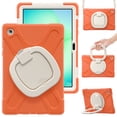 thumbnail image 4 of Case for Samsung Galaxy Tab A11+ 11 inch, 360 Degree Rotating Hand Grip Shockproof Cover with Shoulder Strap, Coral Orange, 4 of 7
