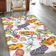 thumbnail image 2 of Summer Area Rugs 3x5 ft Coastal Slippers Corals Starfish Shells Marine Life Washable Rug Non Slip Indoor Carpet Absorbent Floor Mat for Living Room Bedroom Dining Room, 2 of 9