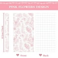 thumbnail image 2 of Pink Flower Gift Wrapping Paper Roll - 1 Roll 17”x 33 ft Pink Vintage Floral Wrapping Paper Bridal Shower Wedding Wrap Supply Baby Shower Wrapping Paper for Girls Birthday, 2 of 14