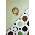 thumbnail image 3 of Lil Cub Hub 1BPGCGD-M Lion Minky Blanket - Green & Brown Circle Print with Sage Dot, 3 of 5