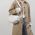 thumbnail image 5 of Women Dumplings Bag Korean Styles Shoulder Bag Simple Crossbody Bag Shopping Bag Solid Color Messengers Bag for Everyday, 5 of 9