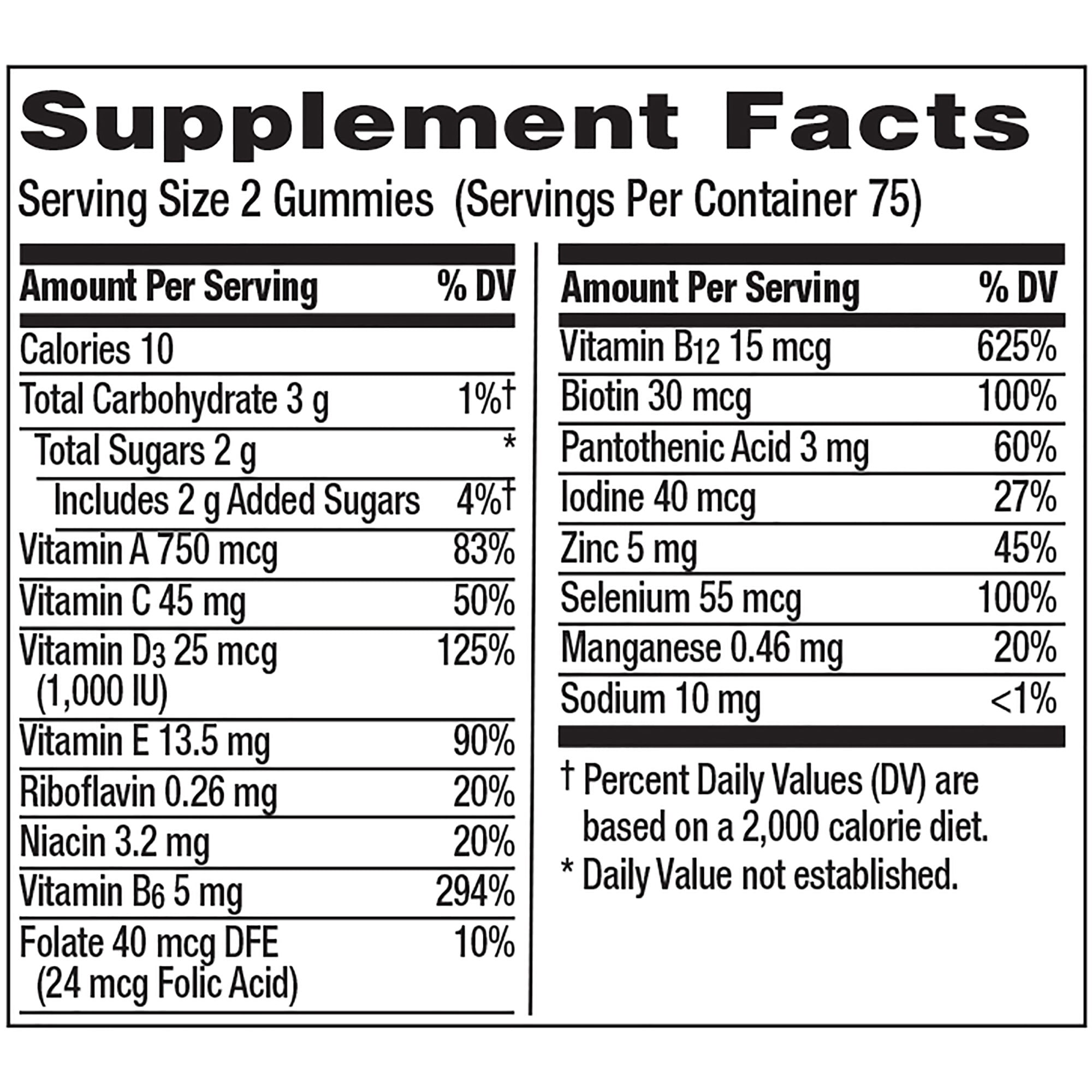 Centrum Multigummies Men's Multivitamin Supplement Gummies, Fruit Flavors, 150 Ct