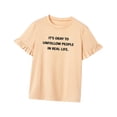 thumbnail image 2 of Camiseta para mujer con cuello redondo, camiseta básica ligera para vacaciones L, 2 of 8