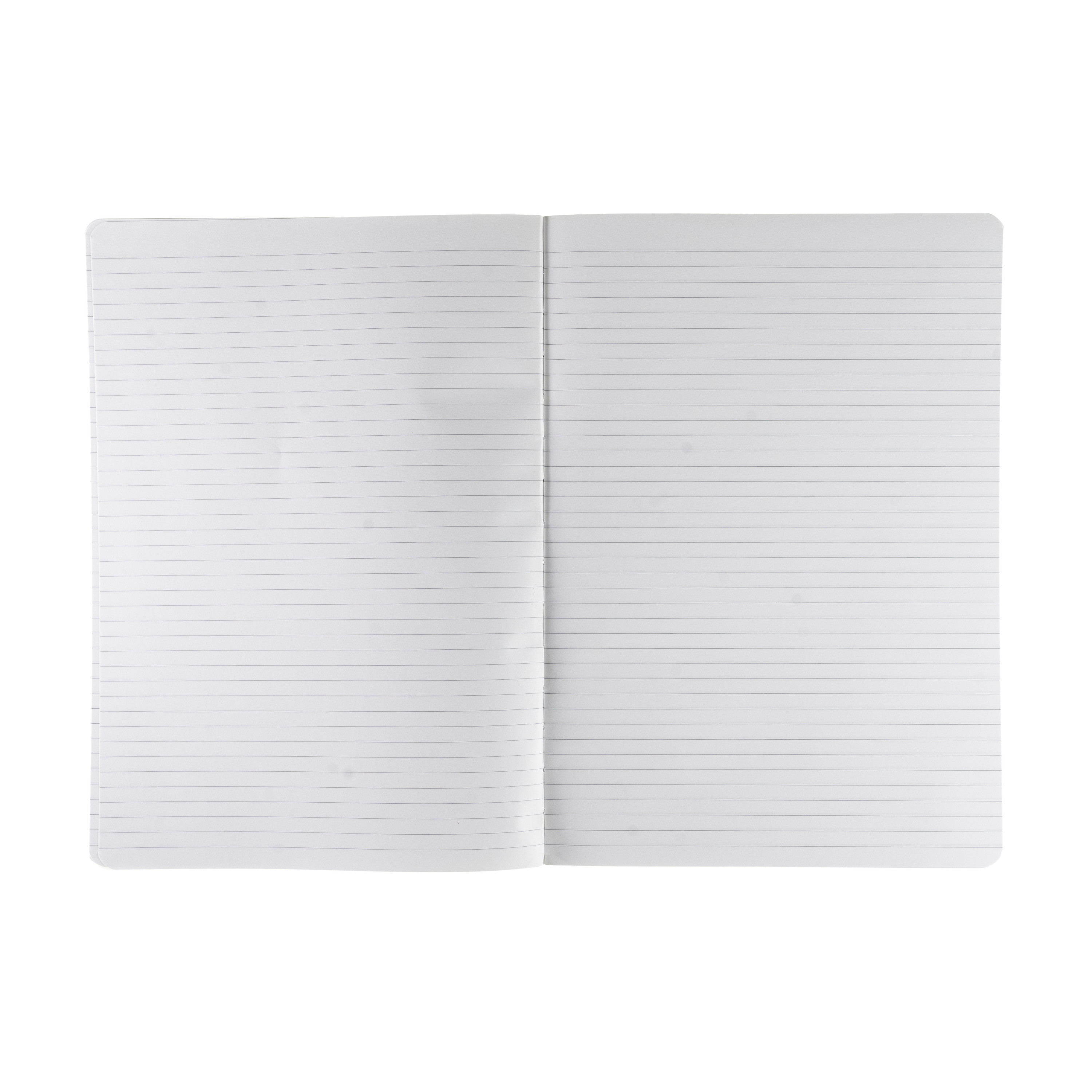 Fabriano Ecoqua Plus Fabric-Bound Notebook, 8.3" x 11.7", A4, Lined, Black