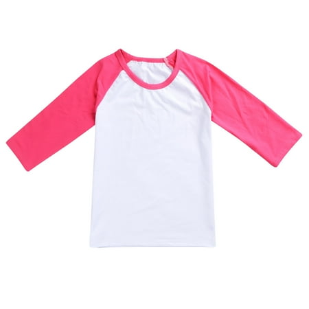 

ZMHEGW Toddler Child Boys Girls Long Sleeve Color Blocking T Shirt Top Casual Shirt Toddler Boys Girls T Shirts