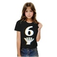 thumbnail image 6 of Piuwrlz 13 Years Teen Short T Shirt Sleeve Girls Black T-Shirt Crew Neck Cotton Shirt Top Black Size 13 Years, 6 of 8