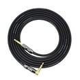 thumbnail image 3 of Baohd Guitar Audio Cable Noise Reduction Guitar Connecting Line for Electric Guitar Bass Keyboard Drum Straight to Right Angle Plug 6M, 3 of 4