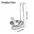 thumbnail image 2 of Kilougeis 2026 New Spoon Rests Stainless Spoon Rest Lid Holder Vertical Stand Storage Rack for Restaurant Kitchen Cookware Organizer, 2 of 6