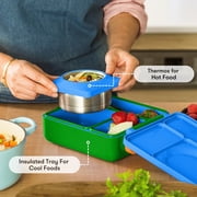 OmieBox Lunch Kit for Kids - Blue Monster Design