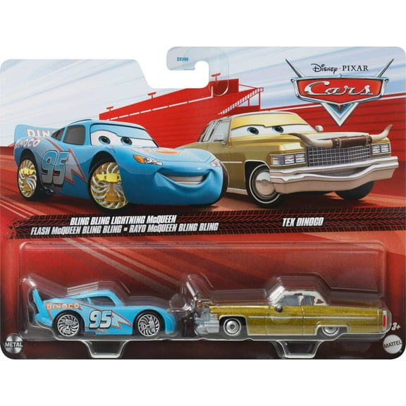 Disney and Pixar Cars 2-Pack, Set of 2 1:55 Scale Die-Cast Toy Vehicles (Styles May Vary)