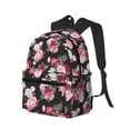 thumbnail image 2 of Picia Rose Flowers Large Capacity Backpack Classic Style Backpack Casual Backpack Water-Resistant School Work Travel Outdoor Backpack, 2 of 8