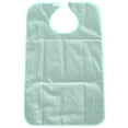 thumbnail image 2 of TISHITA Waterproof Adults Elder Mealtime Cloth Protector Disability Aid Bib Light Green, 2 of 7