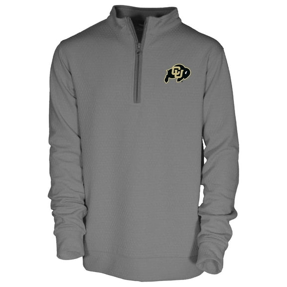 Youth Garb Gray Colorado Buffaloes Sterling Long Sleeve Quarter-Zip Performance Top