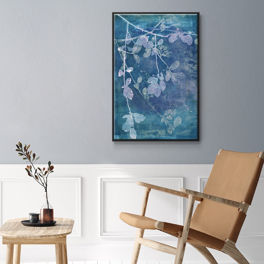 Branching Out VII Framed Premium Gallery Wrapped Canvas - Ready to Hang - 25 x 37 - Black Floating Frame