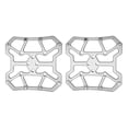 thumbnail image 1 of Graflsoa Universal Bike Pedal Conversion Kit with Quick-Release Cleats for Mountain and Road Bikes - Titanium Finish, 1 of 6