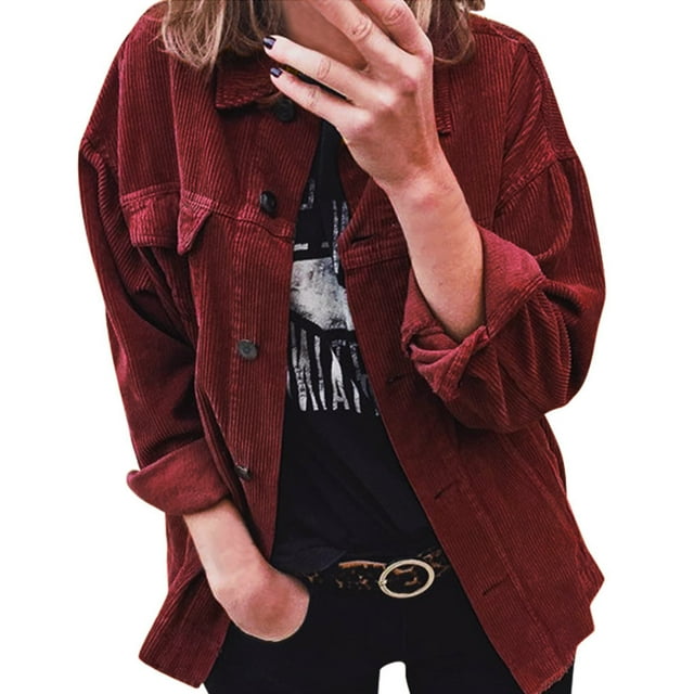 FOCUSNORM Cardigan à Boutons pour Femmes Couleur Unie Manches Longues Col Rabattu
