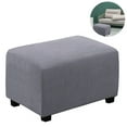 thumbnail image 2 of Easy-Going Stretch Ottoman Cover Folding Storage Stool Furniture Protector Soft Rectangle slipcover with Elastic Bottom, 2 of 9