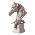 thumbnail image 2 of Estatua arte artesanía decoración moderna acabado escultura de buena colección de adornos de estatuilla de escritor Macarena Escultura de cabeza de caballo, 2 of 8