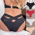 thumbnail image 6 of Wancir Seamless Underwear for Women No Show Ice Silk Bikini Breathable Hipster Wavy Sides Invisibles, 6 of 8