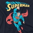 thumbnail image 2 of Superman Superhero Women's Crop Top T-Shirt, Navy, Medium, 2 of 4