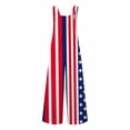 thumbnail image 4 of EliteGoogv Womens Jumpsuit Patriotic Strapless Romper Floral Print Lightweight Summer Overalls For Women 4th of July Outfit 250th Independence Day S Blue, 4 of 6