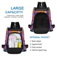 thumbnail image 6 of FORMRS Women's Travel Backpack Purse Anti-Theft Hidden Pockets Casual Shoulder Bag, Large Purple Flowers, 6 of 7
