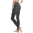 thumbnail image 4 of ABATAB Women's High Waisted Yoga Pants with Pockets High Waisted Soft Stretch Workout Leggings Gym Running Tights, 4 of 7