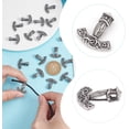 thumbnail image 4 of 8Pcs Thor's Hammer Pendants Stainless Steel Anchor Hook Bracelet Connectors Antique Silver Pendant Viking Mjolnir Pendant for Bracelets Necklace Jewelry Making Crafting Supplies, 4 of 6