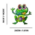 thumbnail image 7 of 3pc Frogs Decor, Outdoor Wall Art, Metal Frogs Wall Decor for Fence, Garden, Patio, Yard, Outside Gifts for Adult Clearance, 7 of 7