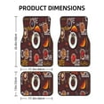 thumbnail image 2 of Cauagu A Cup Of Black Coffee On A Saucer Pattern Car Floor Mat Set of 4,Car Carpet Mats Car Mats with Anti-Slip Backing & Driver Heel Pad Universal Fit for Cars/Trucks/SUV/Vans, 2 of 6
