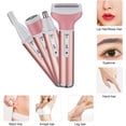 thumbnail image 4 of GIXUSIL 4-in-1 Electric Hair Remover for Women | Painless Facial, Bikini & Body Shaver | USB Rechargeable & 100% Waterproof | Eyebrow & Nose Trimmer | Rose Gold, 4 of 9