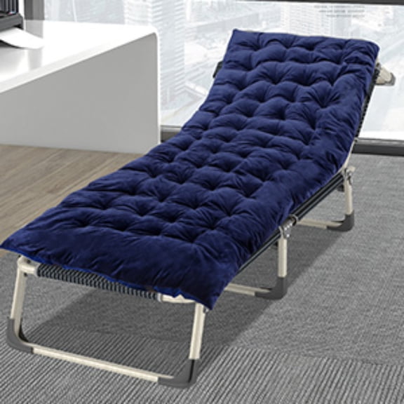 Folding Cot Pads for Sleeping Extra Thick, Soft Comfortable Velvet Camping Cot Pad for Backpacking Hiking, 75x30 inches