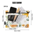 thumbnail image 4 of FORMRS 2 Pack Pencil Pouch for 3 Ring Binder with Clear Window Zipper Case, Orange Watercolor Bees, 4 of 6