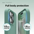 thumbnail image 6 of elago iPhone 14 Pro Liquid Silicone Case, Full Body Protective Cover, Shockproof (Midnight Green), 6 of 8