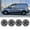 16 inch- Matte Black, variant on Set of 4 16 inch hHubcaps Compatible for 2014-2023 Ford Transit Connect Snap-On Installation with retention rings, 16 inch Ford Steel Wheel Cover(Sliver Lacquer)