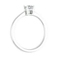 thumbnail image 2 of 1/4 Carat 4-Prong Set Princess Cut Diamond Solitaire Engagement Ring Band in 14K White Gold (Ring Size 7), 2 of 4