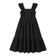 thumbnail image 3 of Kiijoy Girls Ruffled Backless Square Neck Dress Casual Solid Tiered Long Dress, Sizes 4-15, 3 of 4