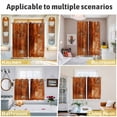 thumbnail image 6 of Burnt Orange Kitchen Curtains Short 54 Inch Length, Retro Oil Painting Modern Abstract Art Aesthetics Grommet Bedroom Living Room Curtains, Light Filtering Cafe Curtain Drapes 2 Panels Set 84''x54'', 6 of 9