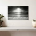thumbnail image 2 of Elephant Stock Black And White Beach Wall Art - Horizontal Canvas Wall Art - Living Room Wall Decor - Beach Canvas - Gray And Black Decor - 12" x 8", 2 of 4