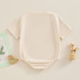 thumbnail image 3 of Bagilaanoe Newborn Baby Girl Boy Summer Rompers Letter Print Short Sleeve Bodysuits 3M 6M 12M 18M Infant Casual One Piece Short Jumpsuit, 3 of 8
