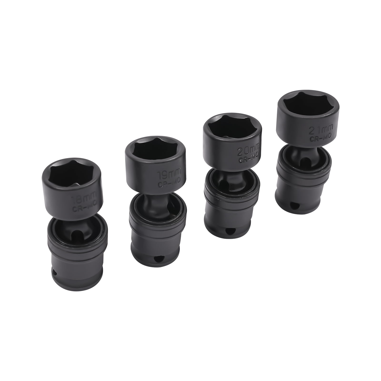 15-Piece 3/8" Socket Set, Modern 15 Pieces Universal Joint Socket Set, Swivel Socket Set 360° Rotation Angle