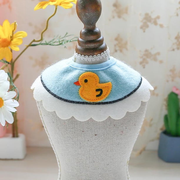 Cat Bib Triángulo Saliva Toalla Durable Práctica Flor Amor Corazón Impresión Baberos matsuzay HA044688-03